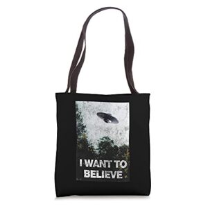 i want to believe area 51 ufo alien abduction tote bag