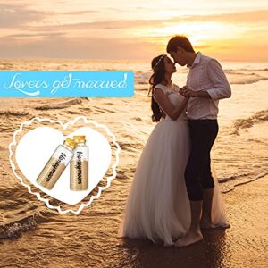 Honeymoon Sand Keepsake Jar Honeymoon Glass Bottle Glass Jar Cylinder Glass Jar with Cork Lid Honeymoon Souvenir for Diy Crafts, Travel, Bride or Newlywed Couple, Wedding Engagement, 55 ml (2 Pieces)