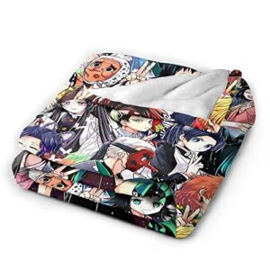 Anime Blanket Lightweight Bedding Super Soft Flannel Throw Blankets for Bed Living Room Couch Sofa for Kids Adults 50"x40"