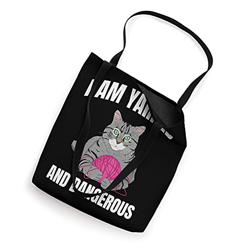 I am Yarned And Dangerous Knitting Grandma Knit Lover Tote Bag