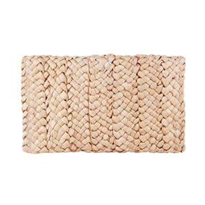 Kuang Womens Straw Clutch Purse Handbag Shoulder Clutch Envelope Wallet Beach Straw Purse for Ladies