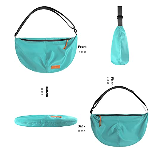 TOMCHAN Crossbody Bags for Women - Shoulder Hippie Bag Waterproof Casual Hobo Bag, Nylon Travel Bag Crossbody Handbags,Blue