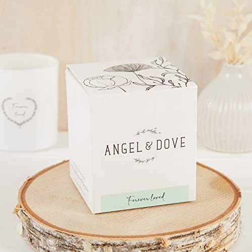 ANGEL & DOVE 'Forever Loved' Soy Wax Remembrance Candle - Sympathy Gift, Memorial to Light in Memory of a Loved One