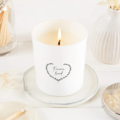 ANGEL & DOVE 'Forever Loved' Soy Wax Remembrance Candle - Sympathy Gift, Memorial to Light in Memory of a Loved One