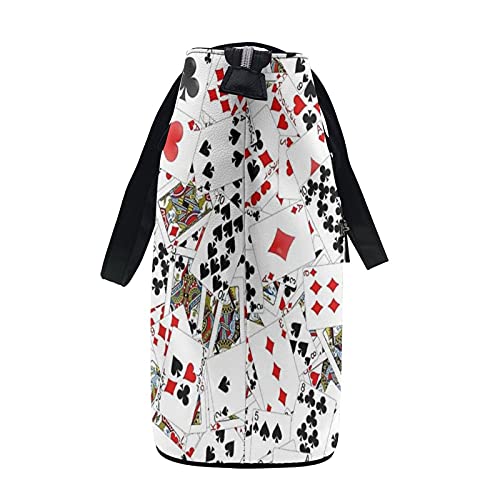 Playing Poker Cards Shoulder Tote Bag Purse Top Handle Satchel Handbag For Women Work School Travel Business Shopping Casual