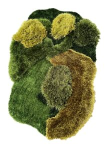 lzteck patchwork,abstract,geometric shag, artificial grass area rug, fake grass moss tundra rugs, fluffy kids toddles carpets, living room,nursery mats,balcony,patio rugs 2.6×3.9ft
