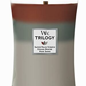 WoodWick Large Hourglass Candle, Autumn Embers Trilogy, 21.5 oz.