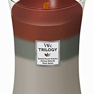 WoodWick Large Hourglass Candle, Autumn Embers Trilogy, 21.5 oz.