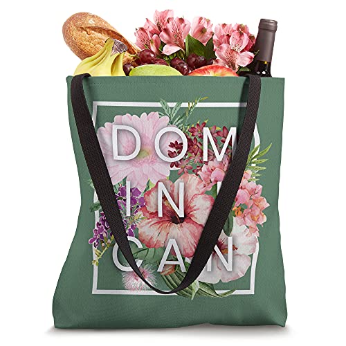 Flowers of Dominican Republic Word Art - Dominican Pride Tote Bag