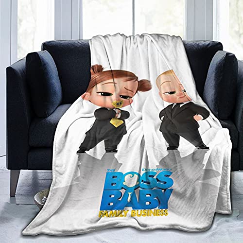 YANFANN Boss Baby Ultra-Soft Fleece Blanket for Adult 3D Printed Anti-Fleece Blanket Microfiber Bedding Super Soft and Comfortable Sofa Blanket 50 x 40 in