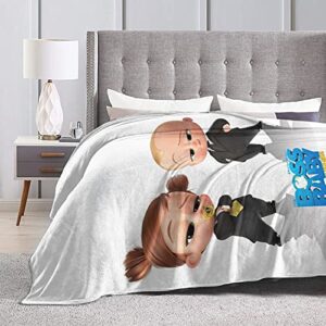 YANFANN Boss Baby Ultra-Soft Fleece Blanket for Adult 3D Printed Anti-Fleece Blanket Microfiber Bedding Super Soft and Comfortable Sofa Blanket 50 x 40 in