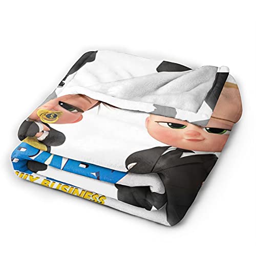 YANFANN Boss Baby Ultra-Soft Fleece Blanket for Adult 3D Printed Anti-Fleece Blanket Microfiber Bedding Super Soft and Comfortable Sofa Blanket 50 x 40 in