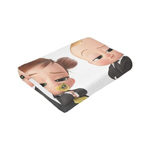 YANFANN Boss Baby Ultra-Soft Fleece Blanket for Adult 3D Printed Anti-Fleece Blanket Microfiber Bedding Super Soft and Comfortable Sofa Blanket 50 x 40 in