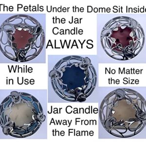 Peek Product Designs Adjustable Candle Topper for Jar Candles - Paisley - Candle Cover Shade Sleeves Candle Lid