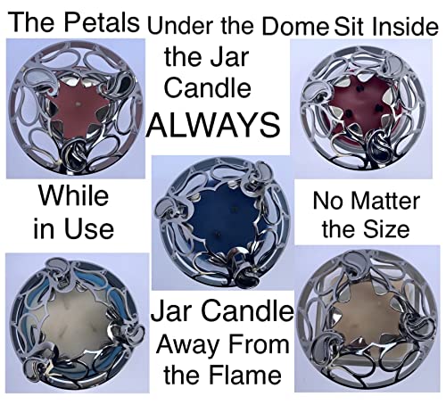 Peek Product Designs Adjustable Candle Topper for Jar Candles - Paisley - Candle Cover Shade Sleeves Candle Lid