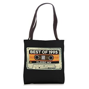 best of 1995 cassette tape retro 26 years old 26th birthday tote bag