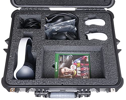 Case Club Carrying Case Fits Xbox Series X/S with Headset Storage-Hard Shell Travel Case for Xbox Series X or S Console, Headset, Controllers, Games & Accessories. Heavy Duty Waterproof Transport Case