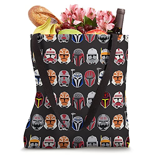 Star Wars The Clone Wars Trooper Helmet Pattern Tote Bag