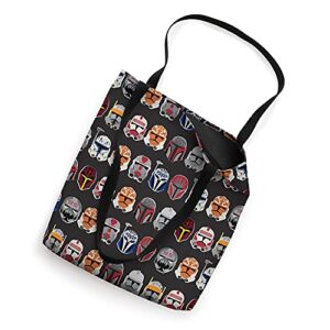 Star Wars The Clone Wars Trooper Helmet Pattern Tote Bag