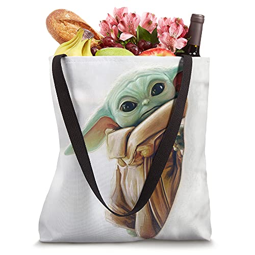 Star Wars The Mandalorian Grogu White Tote Bag