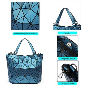 Luminous Geometric Messenger Bagwallet Handbag Shoulder Bag Hologram,Zipper Closure,Suitable For Women