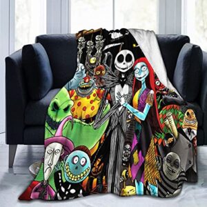 ultra soft throw blanket flannel fleece warm blanket for living room bedroom fit adult kids 50″x40″