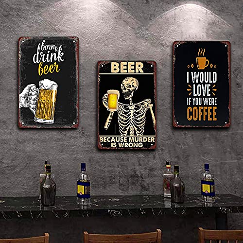 Rosefinch Stone Tattoo Retro Metal Sheet Signs, Wall Decoration of Bars, Restaurants,Garage, Home,cafes and Bars, 8 x 12