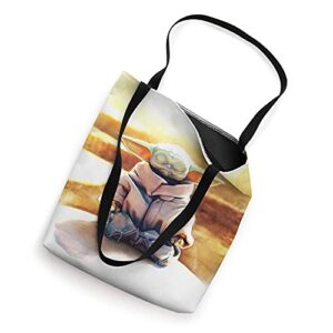 Star Wars The Mandalorian The Child Grogu Meditates Tote Bag