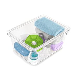 KOLORAE STORAGE BIN WITH LID 8.7" X 7" X 3.9" - AVAILABLE AS 1 PIECE OR IN A PACK OF 3 (3)