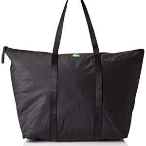 Lacoste Shopping Bag Woman, Noir Vert Fluo