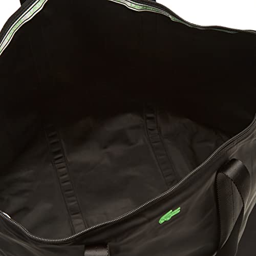 Lacoste Shopping Bag Woman, Noir Vert Fluo