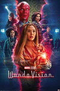 wandavision – marvel tv show poster (reality rift – the cast) (size: 24″ x 36″)