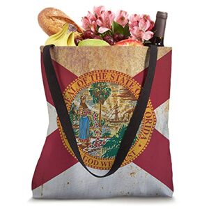 Florida Flag FL Grunge Tote Bag