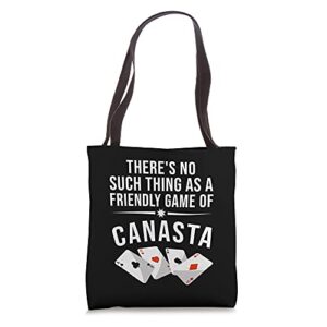 funny canasta card game gift | cute rummy player men women tote bag