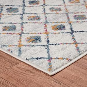 Adiva Rugs Area Rug for Living Room, Bedroom, Bathroom, Kitchen, Persian Vintage Home Decor, Floor Decoration Carpet Mat, Medium Pile for Entryway, Underneath Furniture (Multicolor, 3' x 6')