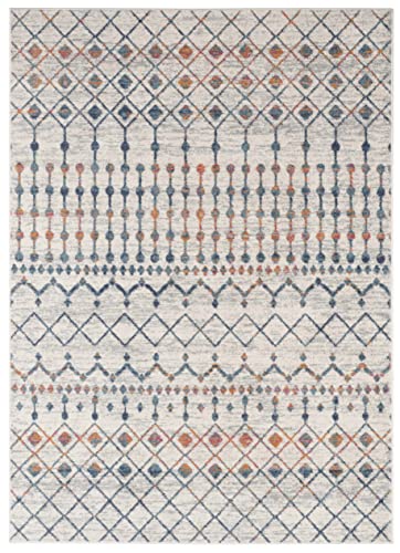 Adiva Rugs Area Rug for Living Room, Bedroom, Bathroom, Kitchen, Persian Vintage Home Decor, Floor Decoration Carpet Mat, Medium Pile for Entryway, Underneath Furniture (Multicolor, 3' x 6')