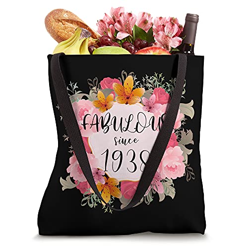 Women 85 Years Old Fabulous Since 1938 Happy 85th Birthday Tote Bag