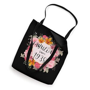 Women 85 Years Old Fabulous Since 1938 Happy 85th Birthday Tote Bag