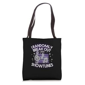 show tunes broadway gifts for theater lovers theatre lovers tote bag