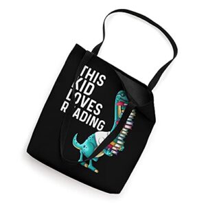 Funny Reading Books Gift For Kids Boys Girls Story Reader Tote Bag