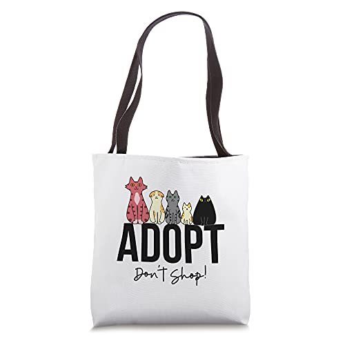 Adopt Don't Shop Cats Tote Bag