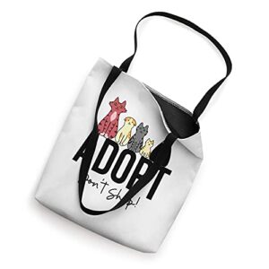 Adopt Don't Shop Cats Tote Bag