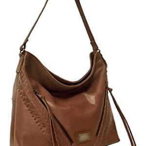 Harley-Davidson Women's Western Tan Buffalo Leather HOBO Purse - Brown