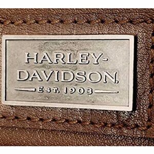 Harley-Davidson Women's Western Tan Buffalo Leather HOBO Purse - Brown