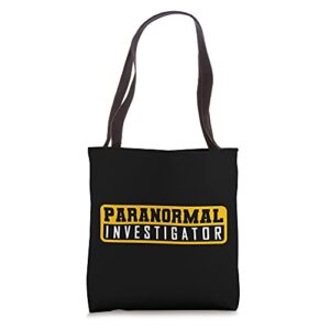 ghost hunting paranormal investigator tote bag