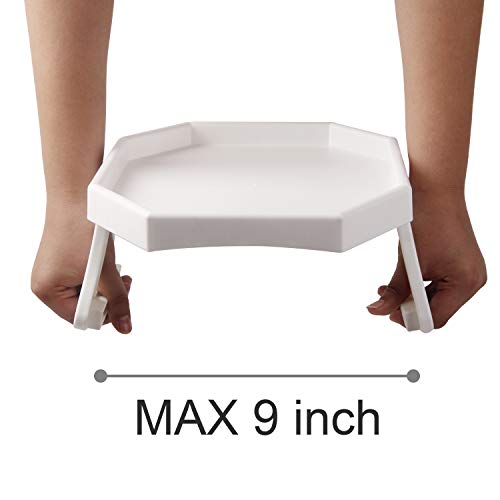 CHVOMNASE Sofa Couch Arm Clip Table Plastic Armrest Tray Table Clip-On Armchair Table Couch Drinks Remote Control Snacks Holder