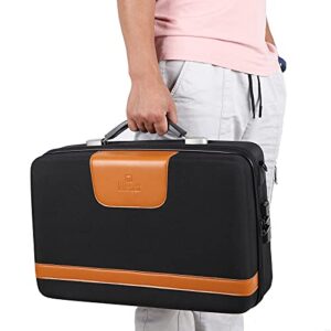 Mchoi PS5 Carrying Case-Customized Hard Shell Travel Bag with Password Lock for PS5 Console, Controller, Games, Gaming Headset & Accessories