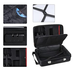 Mchoi PS5 Carrying Case-Customized Hard Shell Travel Bag with Password Lock for PS5 Console, Controller, Games, Gaming Headset & Accessories