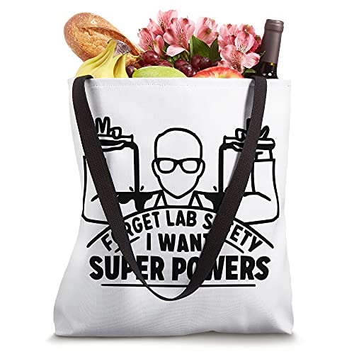 Chemistry Lab Super Powers Scientist Student or Teacher Tote Bag