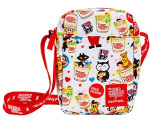nissin cup noodles crossbody, white, one size